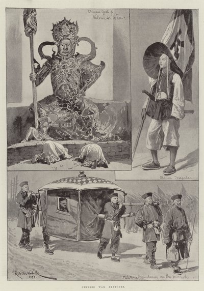 中国戦争のスケッチ 作： Richard Caton Woodville junior